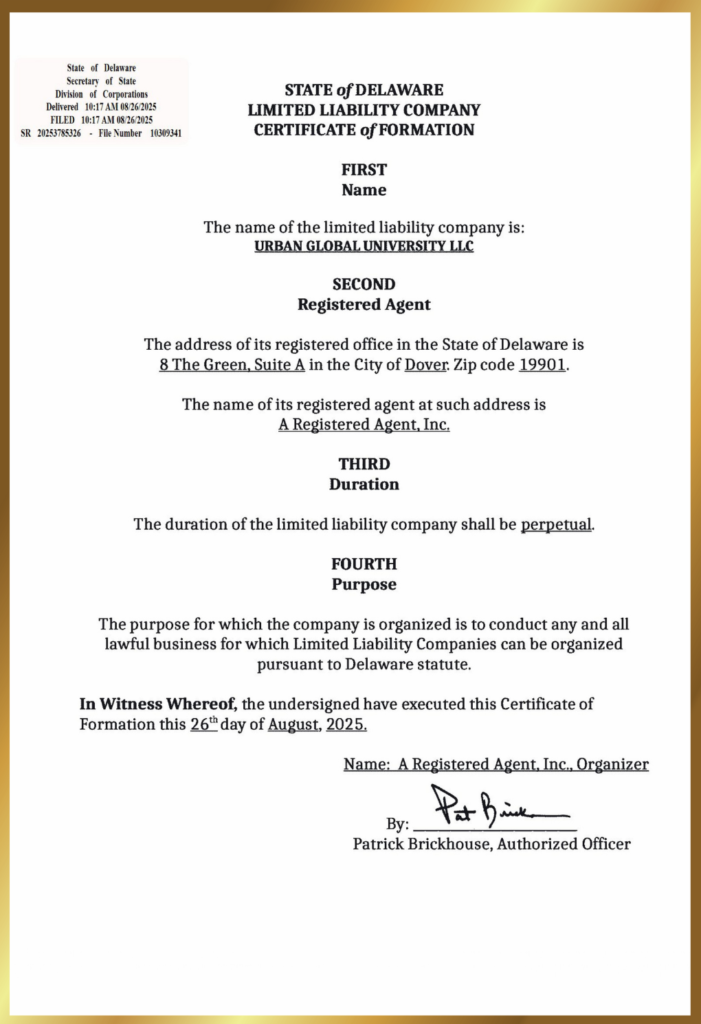 Recognition document
